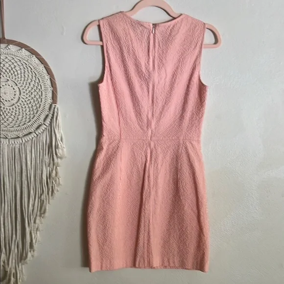 Theory Pink Sleeveless Sheath Mini Dress - Picture 3 of 5